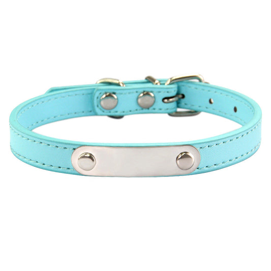 KFX-8237373 Personalized Monochrome Dog Collar with Adjustable Sizing Options in Various Colors