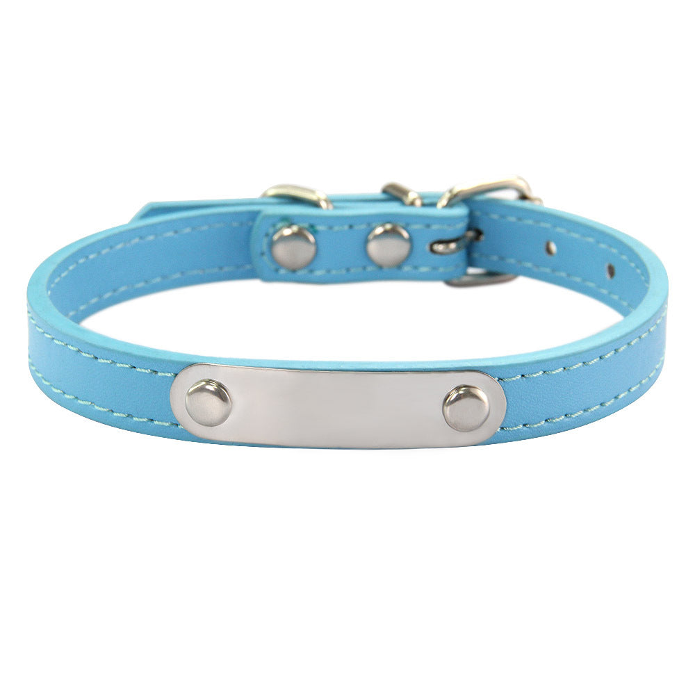 KFX-8237373 Personalized Monochrome Dog Collar with Adjustable Sizing Options in Various Colors
