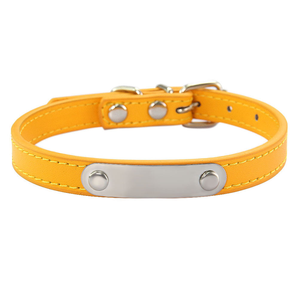 KFX-8237373 Personalized Monochrome Dog Collar with Adjustable Sizing Options in Various Colors