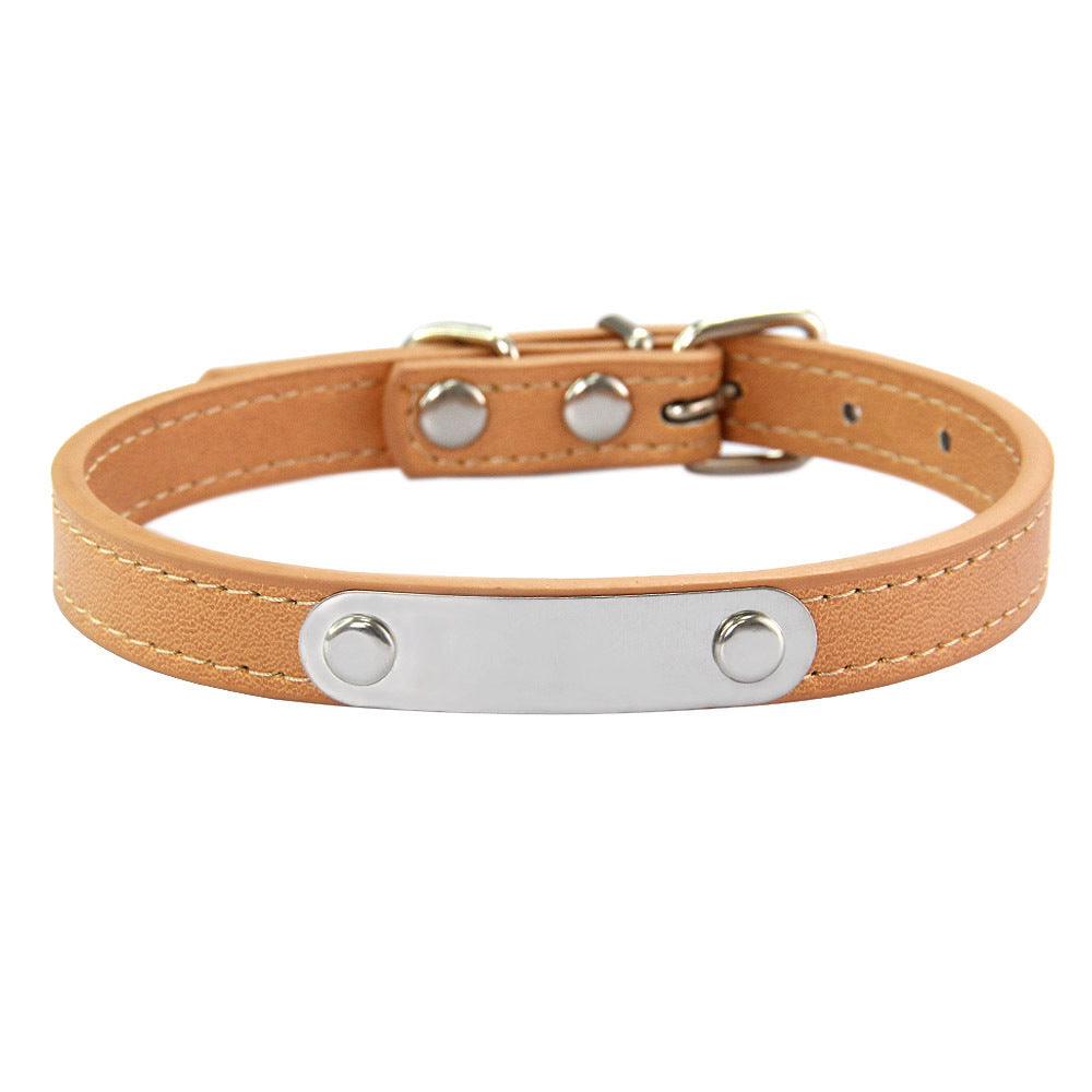 KFX-8237373 Personalized Monochrome Dog Collar with Adjustable Sizing Options in Various Colors
