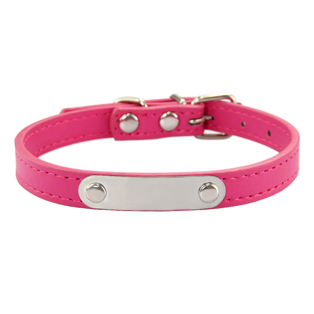 KFX-8237373 Personalized Monochrome Dog Collar with Adjustable Sizing Options in Various Colors