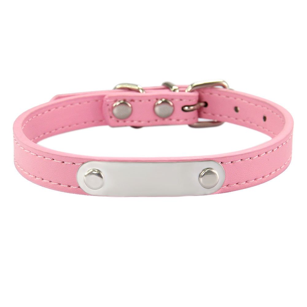 KFX-8237373 Personalized Monochrome Dog Collar with Adjustable Sizing Options in Various Colors
