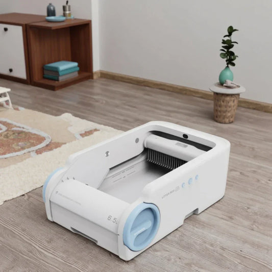 KFX-823891 Smart Automatic Cat Litter Box with Splash-Proof Design, Multiple Protections, Easy Clean, APP Control, 10kg Capacity