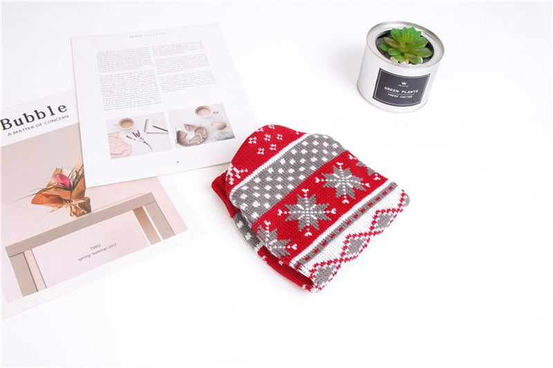 KFX-8239293 Christmas Red Reindeer Knitted Turtleneck Sweater for Dogs