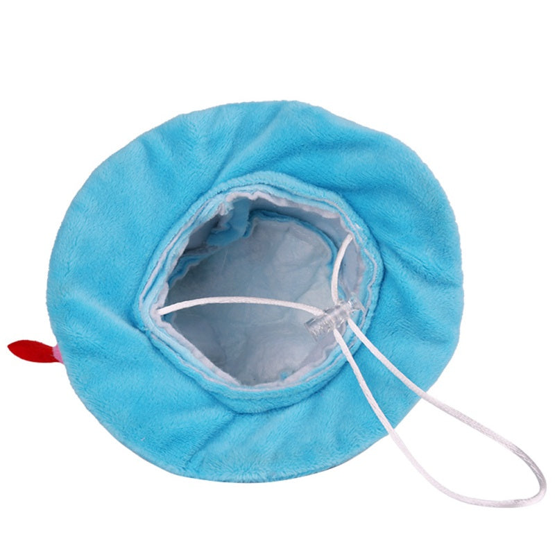 KFX-8239677 Dog Birthday Cake Hat - Adjustable Cloth Design in Blue and Pink