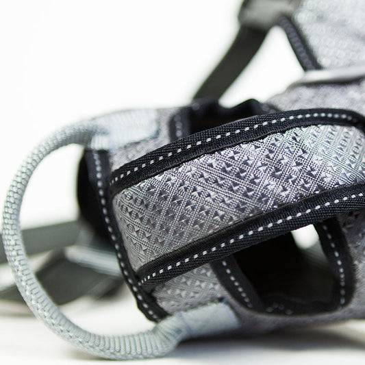 KFX-8240573 Adjustable Dog Chest Strap for Large Breeds - Available in Gray, Red, Blue, Size S-XL