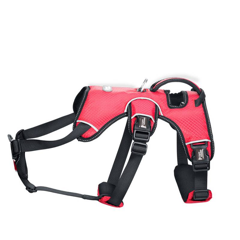 KFX-8240573 Adjustable Dog Chest Strap for Large Breeds - Available in Gray, Red, Blue, Size S-XL