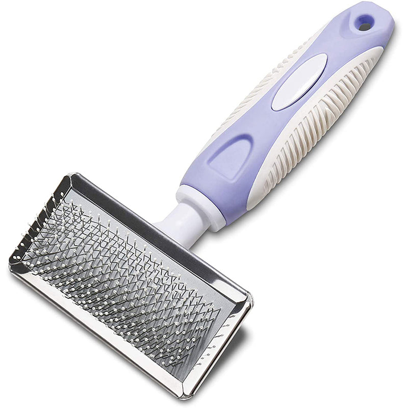 KFX-8242877 Pet De-fluffing Comb in Fashion Style for Easy Floating Hair Removal