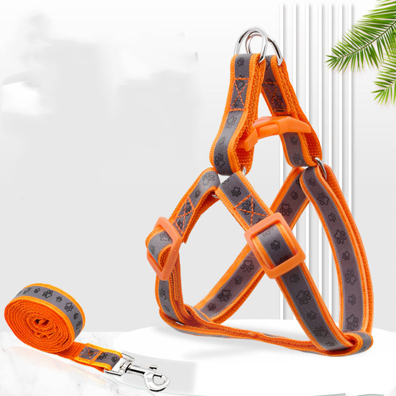 KFX-8246333 Reflective Nylon Chest Strap Traction Rope for Night Safety - Multiple Colors Available