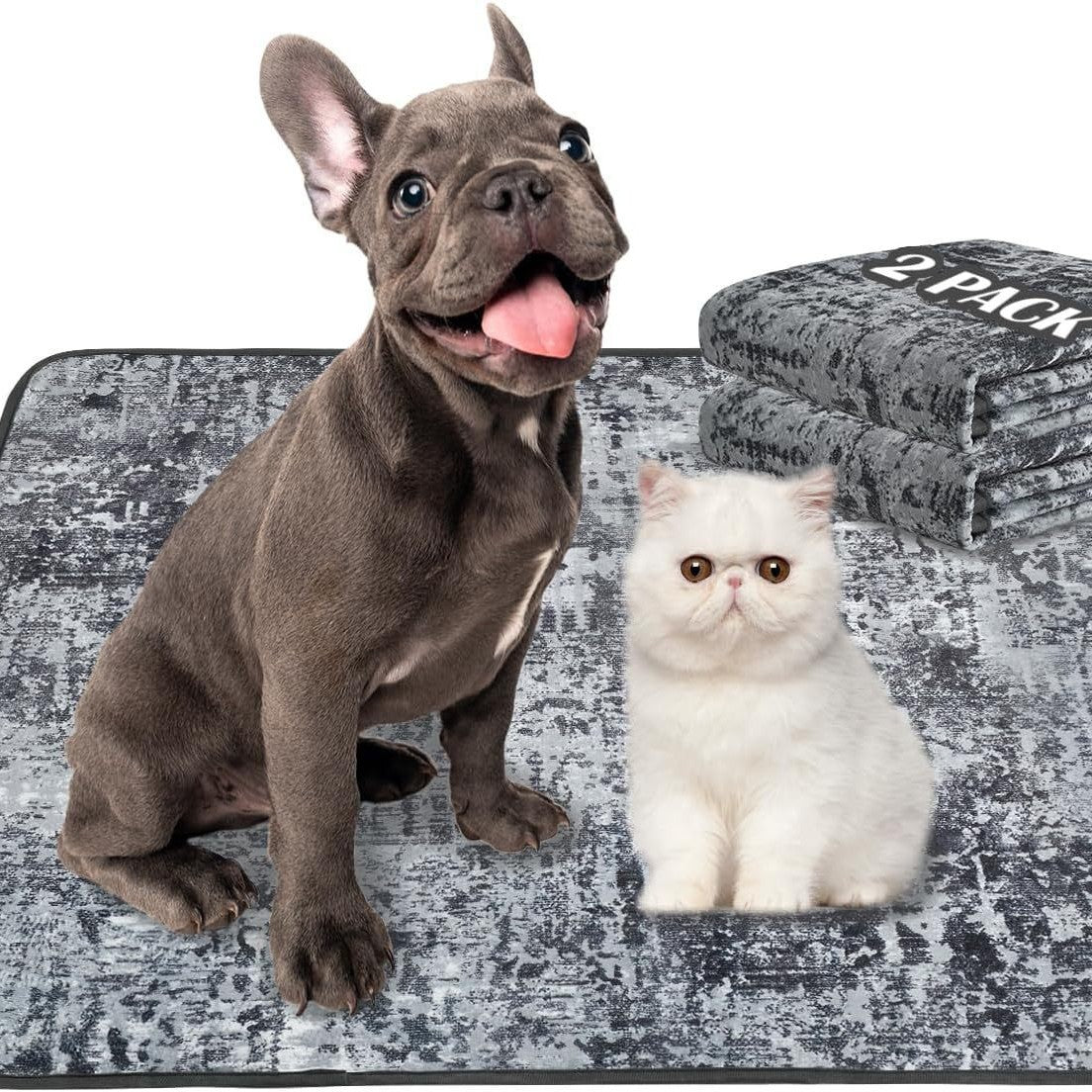 KFX-8248893 Bohemian Style Stain Resistant Pet Mat for Easy Urine Care - 40*60cm Crystal Velvet