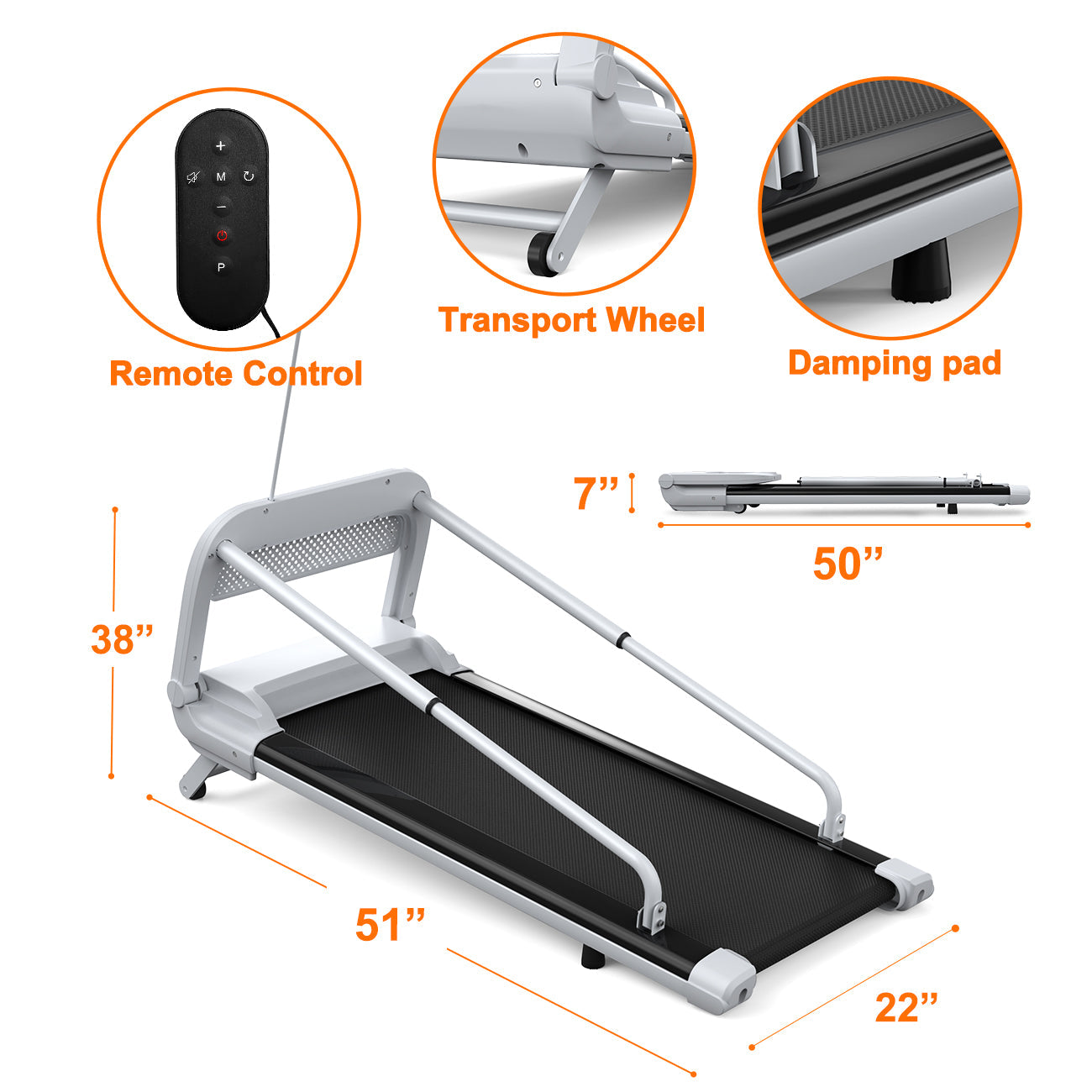 KFX-8252477 Quiet Smart Pet Treadmill for Small to Medium Dogs - Adjustable Speed, Foldable Design, LED Display, 0.5-6.0 MPH Speed Range
