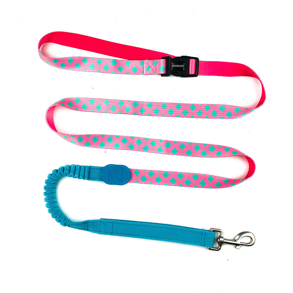 KFX-8252605 Multifunctional Adjustable Dog Traction Rope with Shock Absorption and Three-Way Grip System