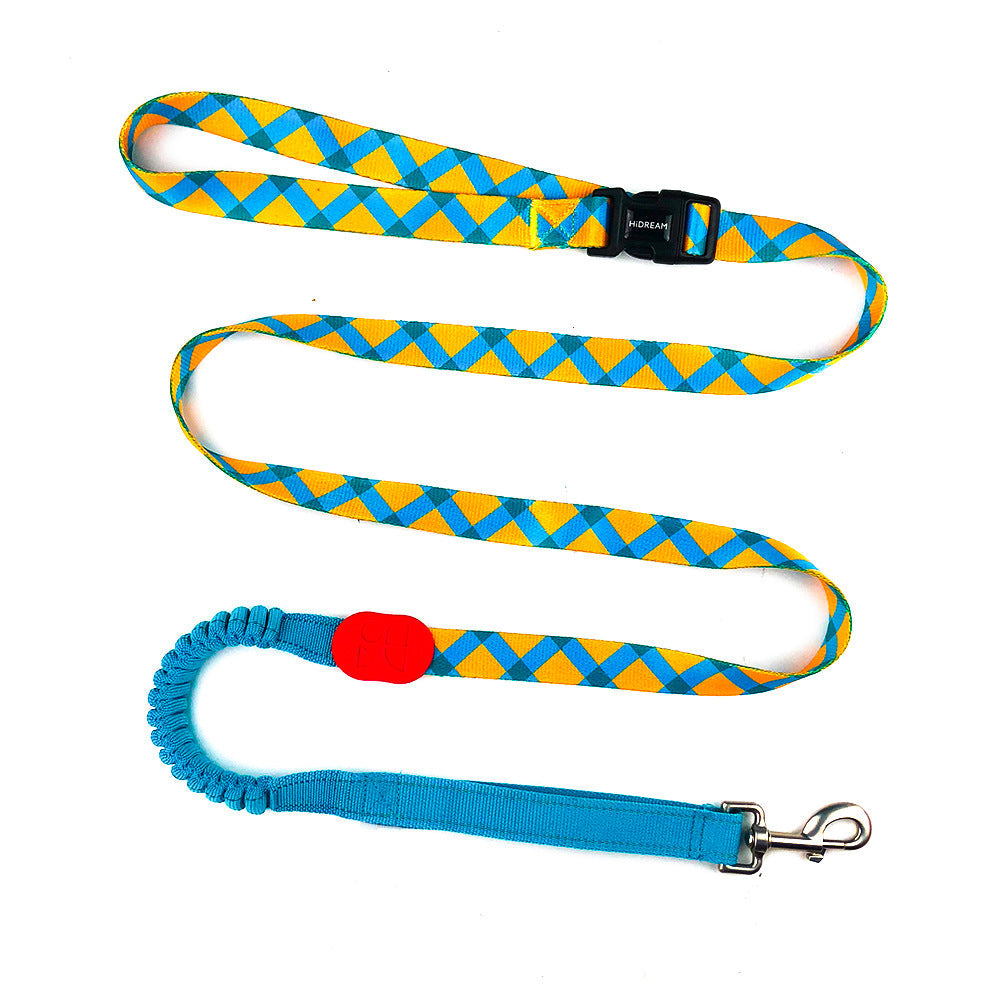 KFX-8252605 Multifunctional Adjustable Dog Traction Rope with Shock Absorption and Three-Way Grip System