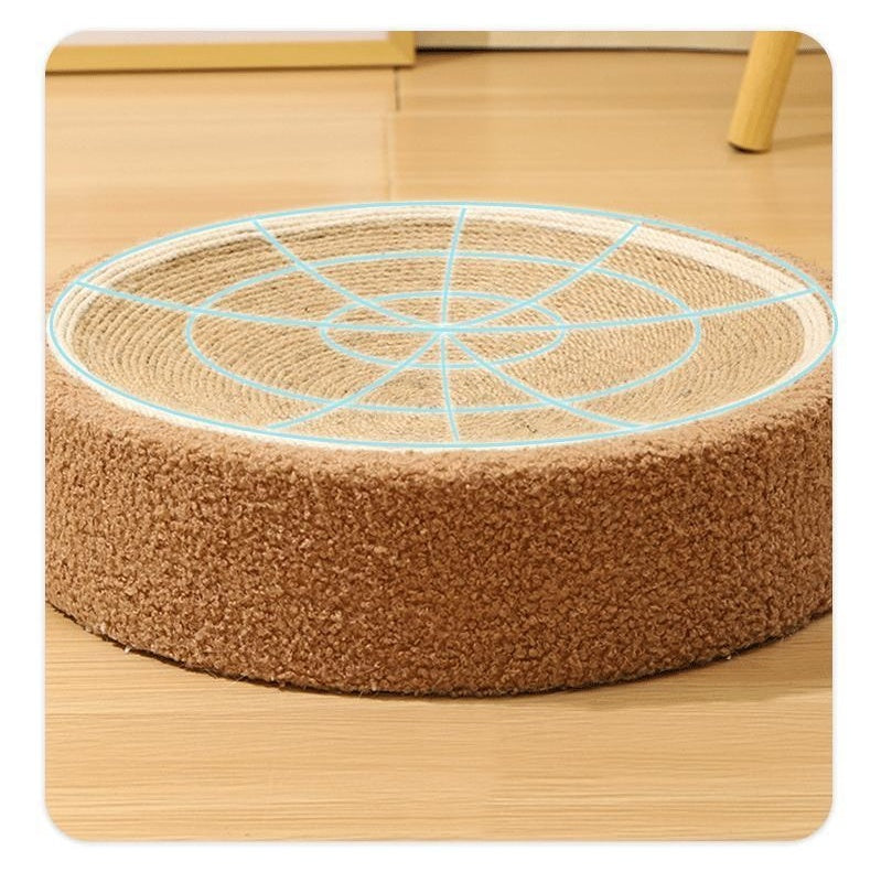 KFX-8252989 Flower and Brown Cat Scratch Board - Integrated Disdain Sisal Material for Cats