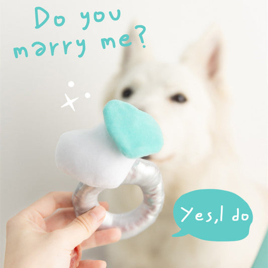 KFX-8256573 Plush Sniffing Toy Ring for Dogs - Soft Flannel, Washable Design, 120mm x 120mm x 140mm