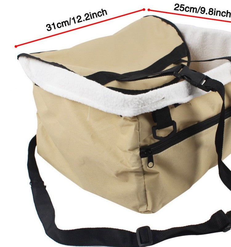 KFX-8256829 Breathable Pet Carrier Bag for Travel - Zipper Options Available in Beige and Green