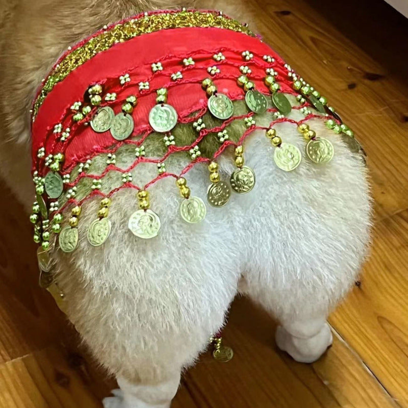 KFX-8258365 Corgi Belly Dance Sequined Waist Chain in Vibrant Colors