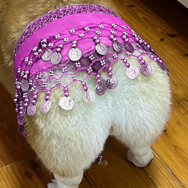 KFX-8258365 Corgi Belly Dance Sequined Waist Chain in Vibrant Colors