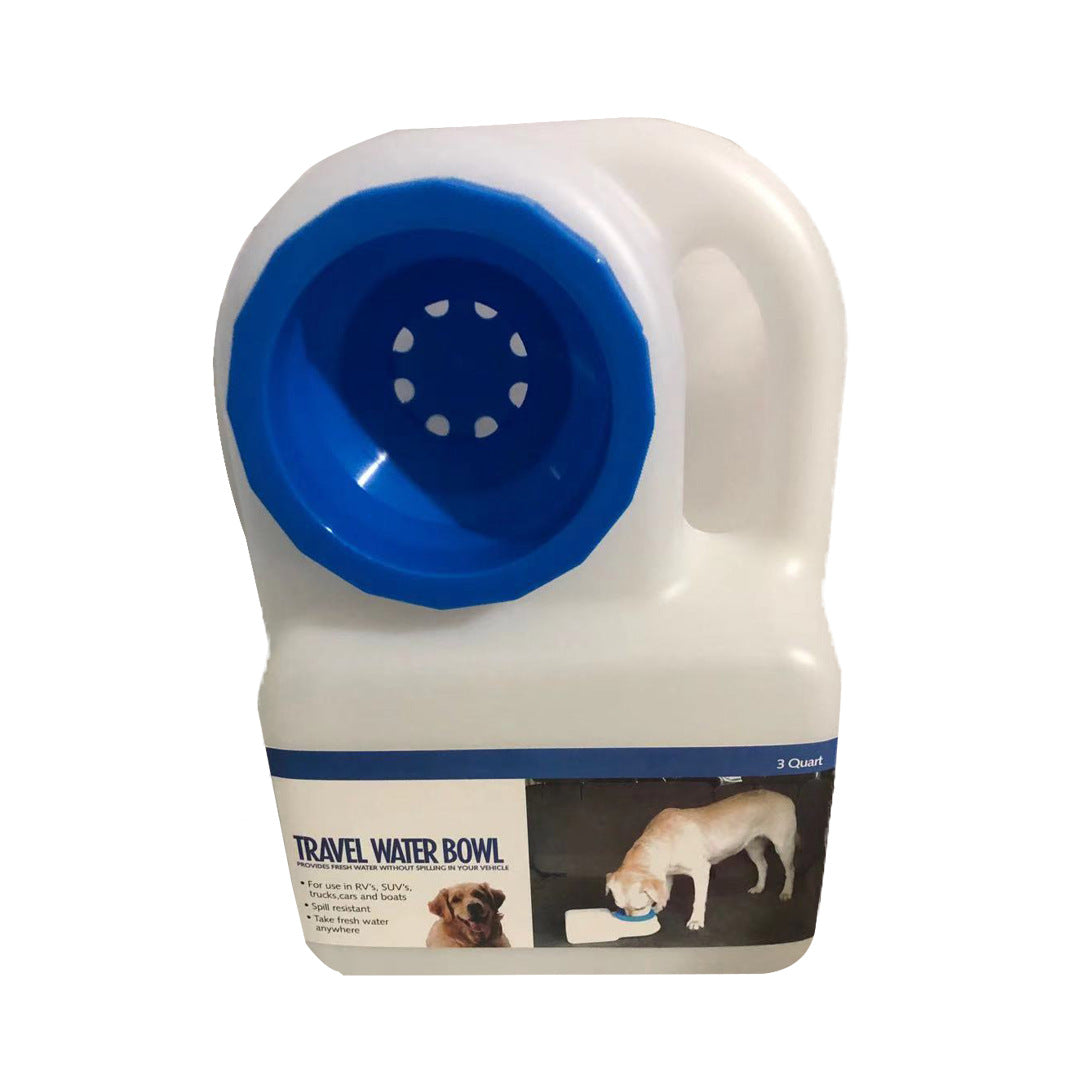 KFX-8258621 Portable Pet Water Feeder for Dogs and Cats - Resin Drinking Fountain