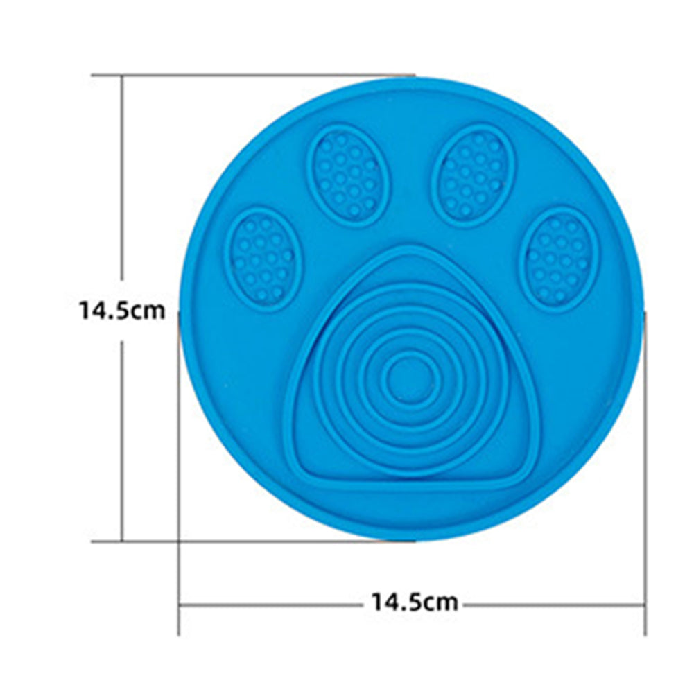 KFX-8258749 Silicone Pet Slow Food Licking Pad - 14.5cm for Dogs and Cats, Bathing and Reward Use