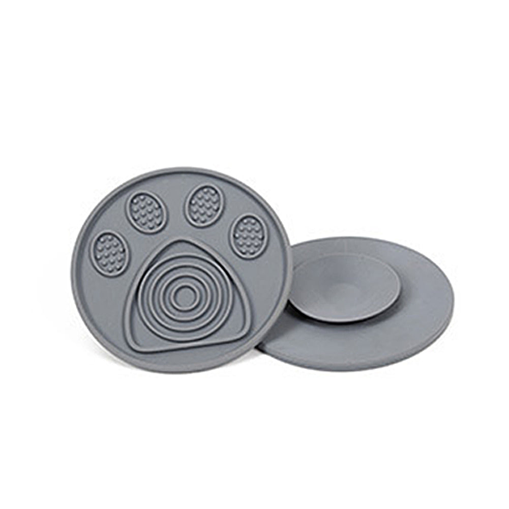 KFX-8258749 Silicone Pet Slow Food Licking Pad - 14.5cm for Dogs and Cats, Bathing and Reward Use