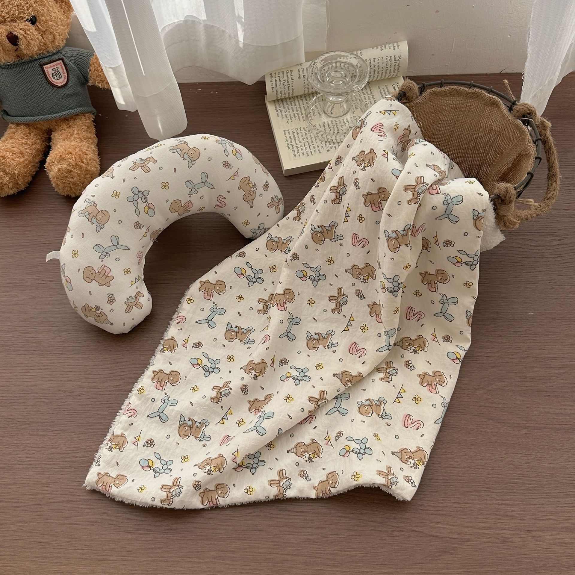KFX-8259389 Soft Cloth Cat Pet Pillow and Bed Set - Multiple Sizes Available