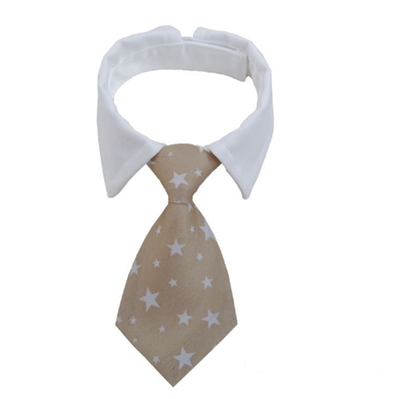 KFX-8260541 Pet Striped Bow Tie Scarf Collar for Dogs - Cotton Polyester, Various Colors Available