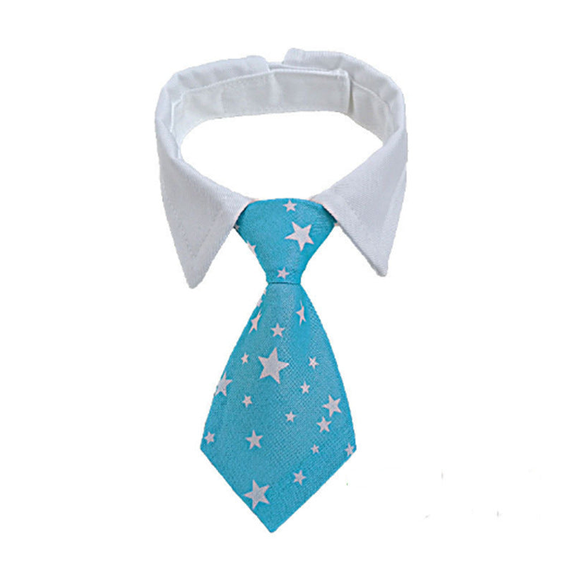 KFX-8260541 Pet Striped Bow Tie Scarf Collar for Dogs - Cotton Polyester, Various Colors Available
