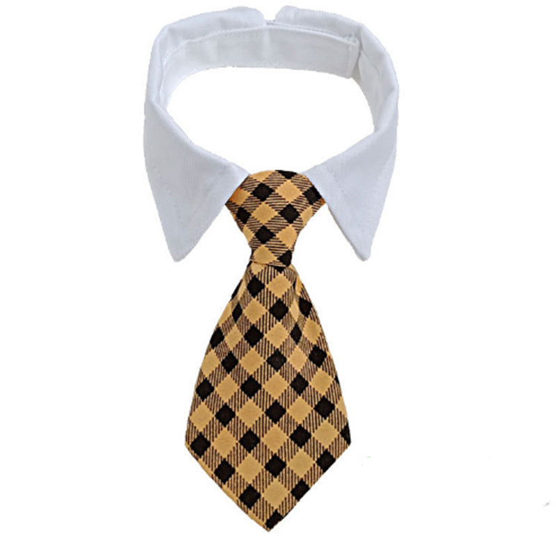 KFX-8260541 Pet Striped Bow Tie Scarf Collar for Dogs - Cotton Polyester, Various Colors Available