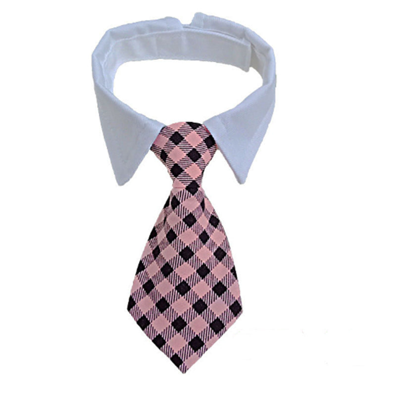 KFX-8260541 Pet Striped Bow Tie Scarf Collar for Dogs - Cotton Polyester, Various Colors Available