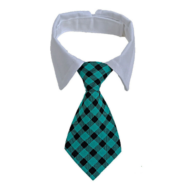 KFX-8260541 Pet Striped Bow Tie Scarf Collar for Dogs - Cotton Polyester, Various Colors Available
