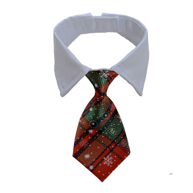 KFX-8260541 Pet Striped Bow Tie Scarf Collar for Dogs - Cotton Polyester, Various Colors Available