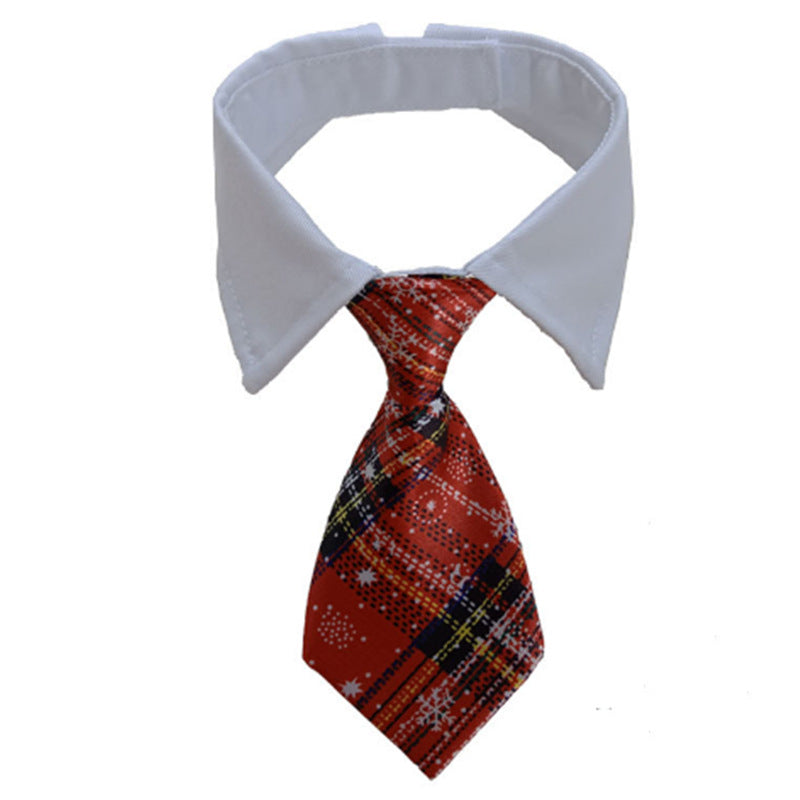 KFX-8260541 Pet Striped Bow Tie Scarf Collar for Dogs - Cotton Polyester, Various Colors Available