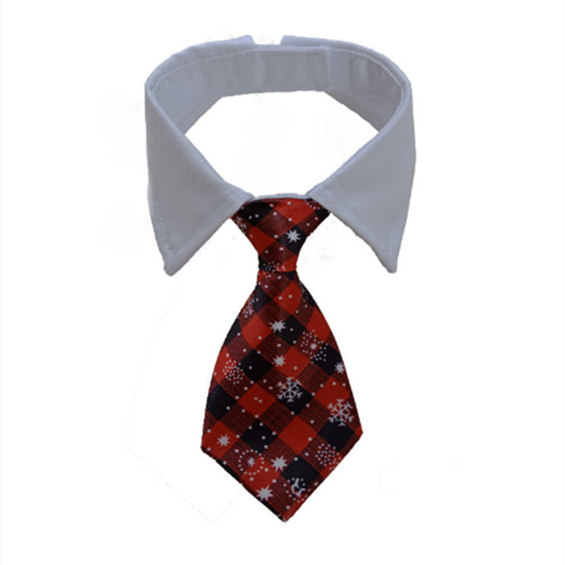 KFX-8260541 Pet Striped Bow Tie Scarf Collar for Dogs - Cotton Polyester, Various Colors Available