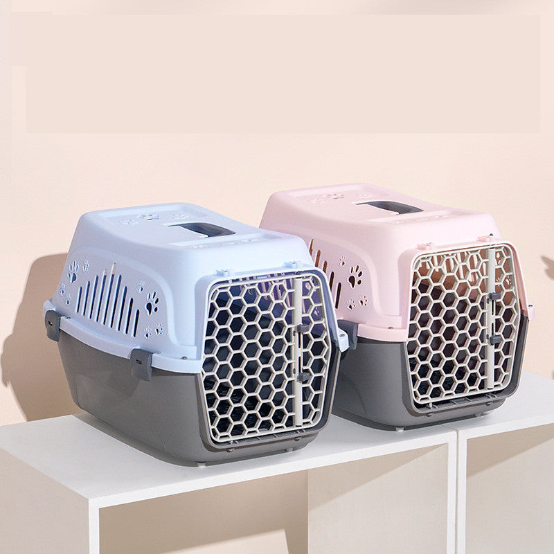 KFX-8262205 Large Pet Flight Case for Small Pets - Versatile Carrying Bag in Pink, Blue, Beige, and Gray