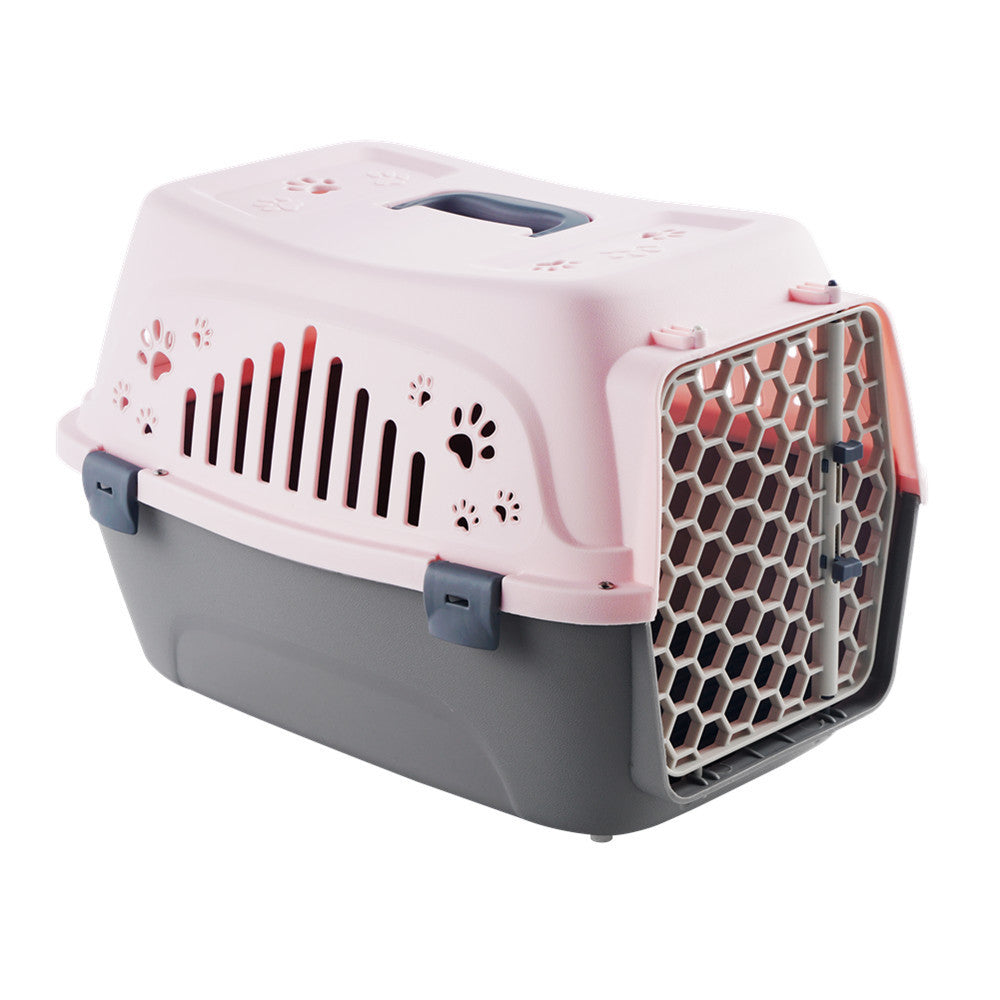 KFX-8262205 Large Pet Flight Case for Small Pets - Versatile Carrying Bag in Pink, Blue, Beige, and Gray