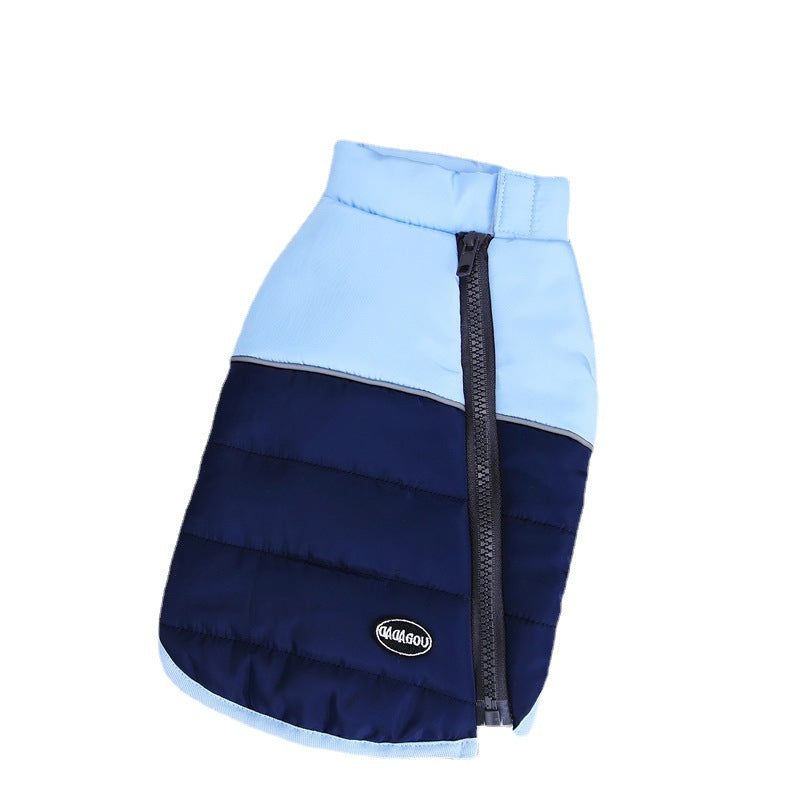 KFX-8262717 Cotton Vest for Dogs - Autumn & Winter Pet Clothing in Yellow, Blue, Pink, Sizes S-XXL