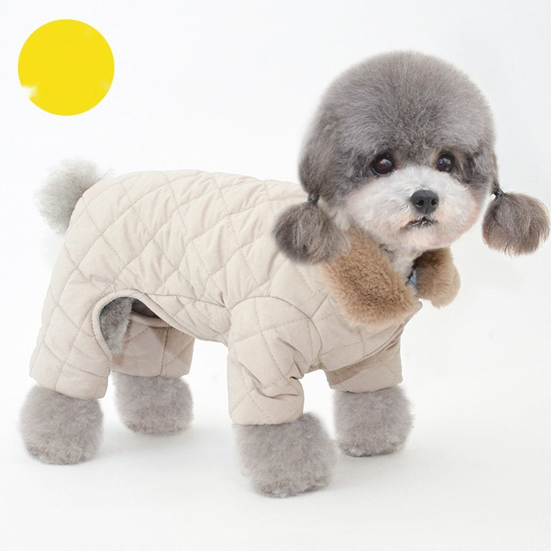 KFX-8262973 Cozy Cotton Dog Coat for Winter – Casual Pet Clothing