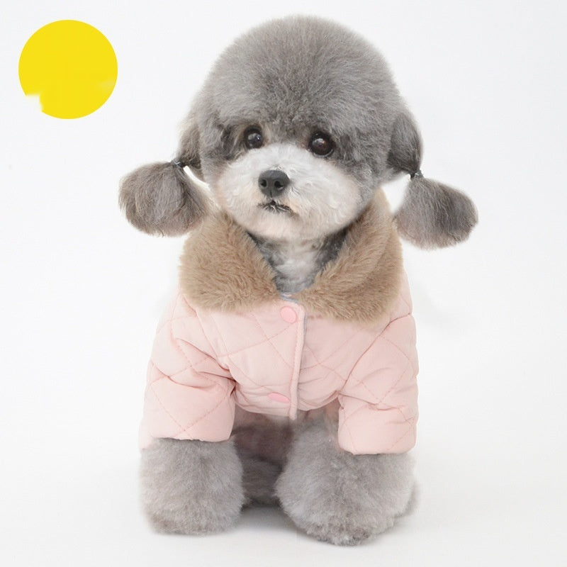 KFX-8262973 Cozy Cotton Dog Coat for Winter – Casual Pet Clothing