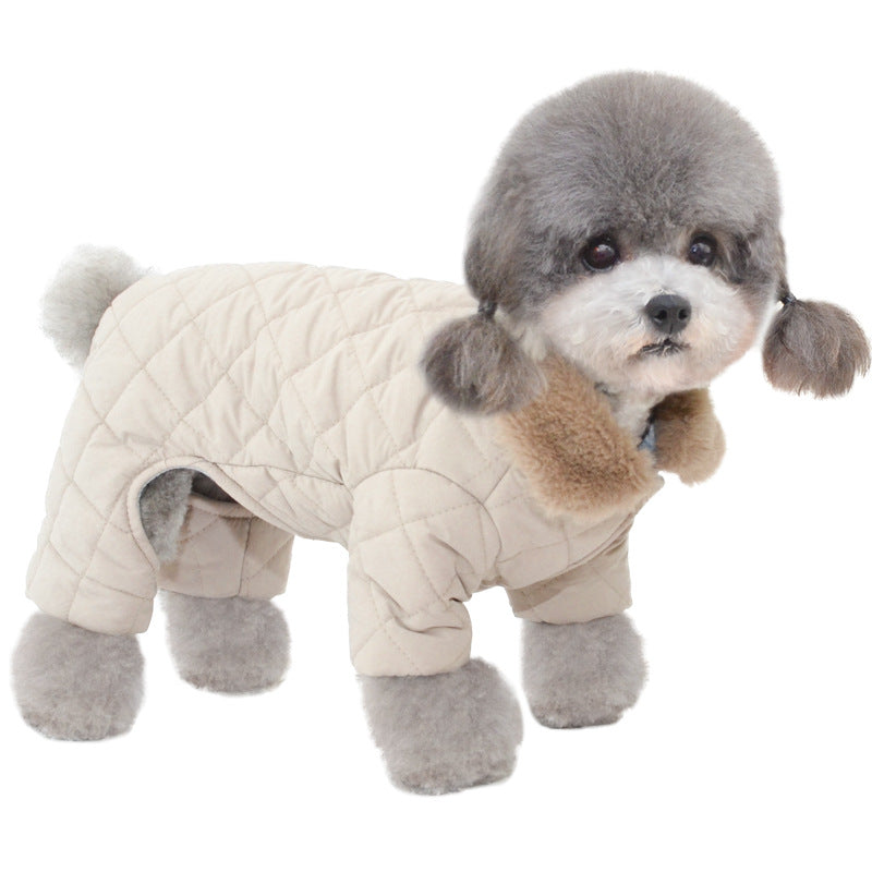 KFX-8262973 Cozy Cotton Dog Coat for Winter – Casual Pet Clothing