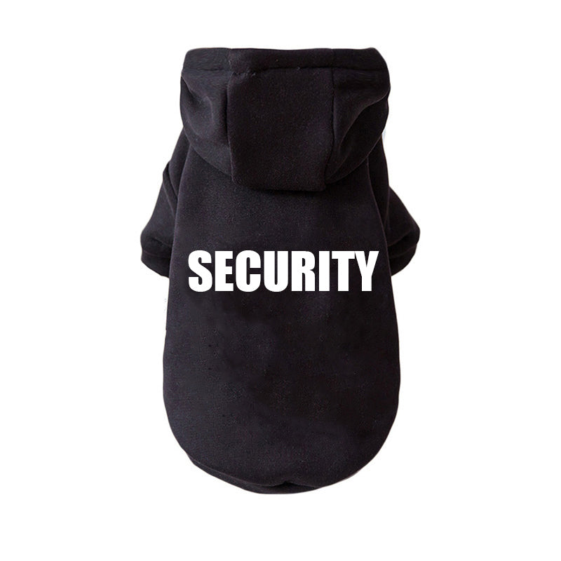 KFX-8263613 Fleece Lined Pet Sweater with Hood for Autumn and Winter, Suitable for Small Dogs and Puppies