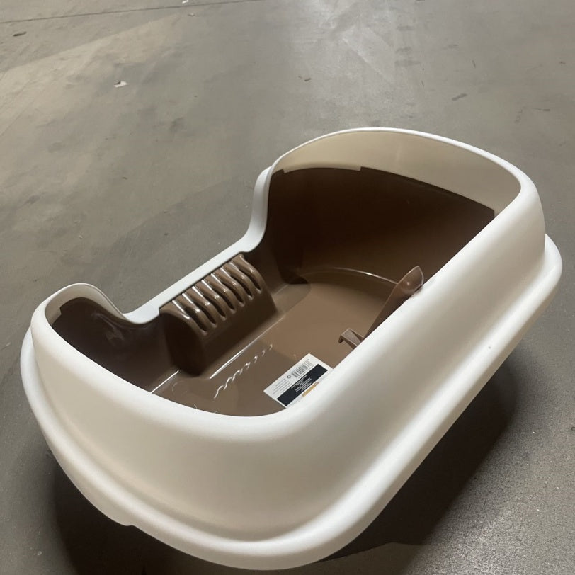 KFX-8263997 Semi-Enclosed Cat Litter Box for Enhanced Privacy and Reduced Odor Control