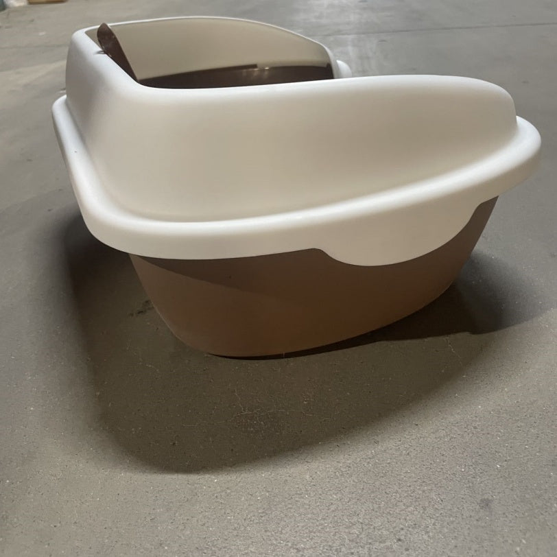KFX-8263997 Semi-Enclosed Cat Litter Box for Enhanced Privacy and Reduced Odor Control