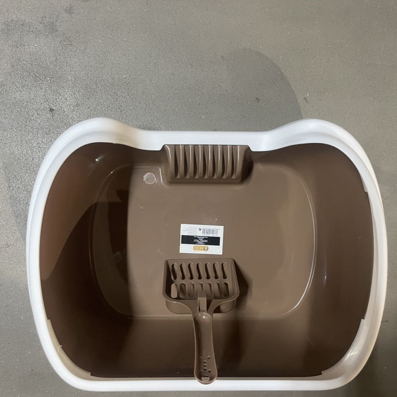 KFX-8263997 Semi-Enclosed Cat Litter Box for Enhanced Privacy and Reduced Odor Control