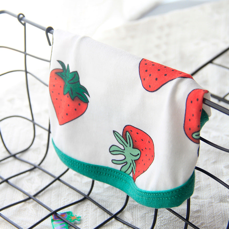 KFX-8264893 Lightweight Spring and Summer Dog Vest in Fresh White with Strawberry Design