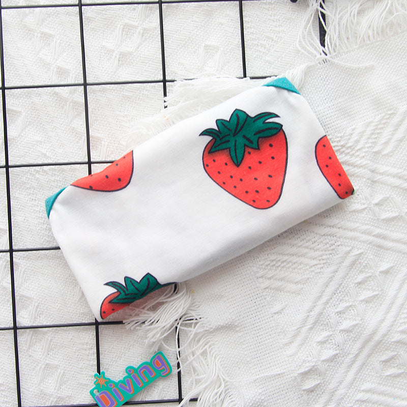 KFX-8264893 Lightweight Spring and Summer Dog Vest in Fresh White with Strawberry Design