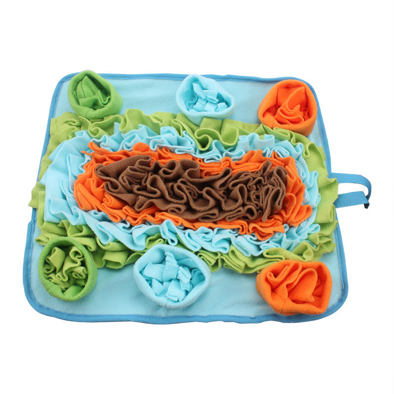 KFX-8265789 Snuffle Mat for Small to Large Dogs - Nosework Feeding and Activity Fleece Mat, Machine Washable