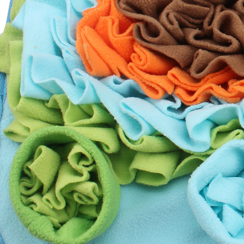 KFX-8265789 Snuffle Mat for Small to Large Dogs - Nosework Feeding and Activity Fleece Mat, Machine Washable