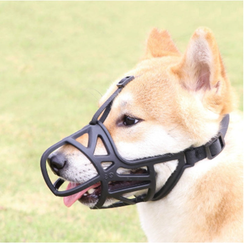 KFX-8267965 Bark Stopper Muzzle for Golden Retrievers - Adjustable Plastic Design for Comfort and Control