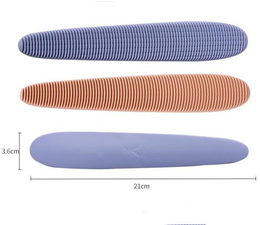 KFX-8269885 Cat Tongue Comb for Gentle Grooming – Soft ABS, Dual-Sided Design in Morandi Gray and Powder